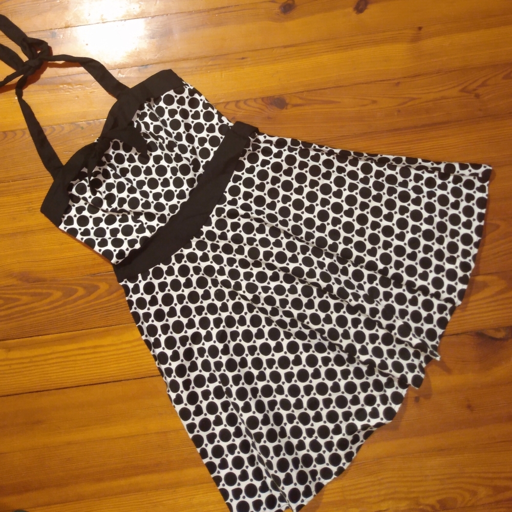 Modcloth Ixia Rockabilly Halter Dress size small